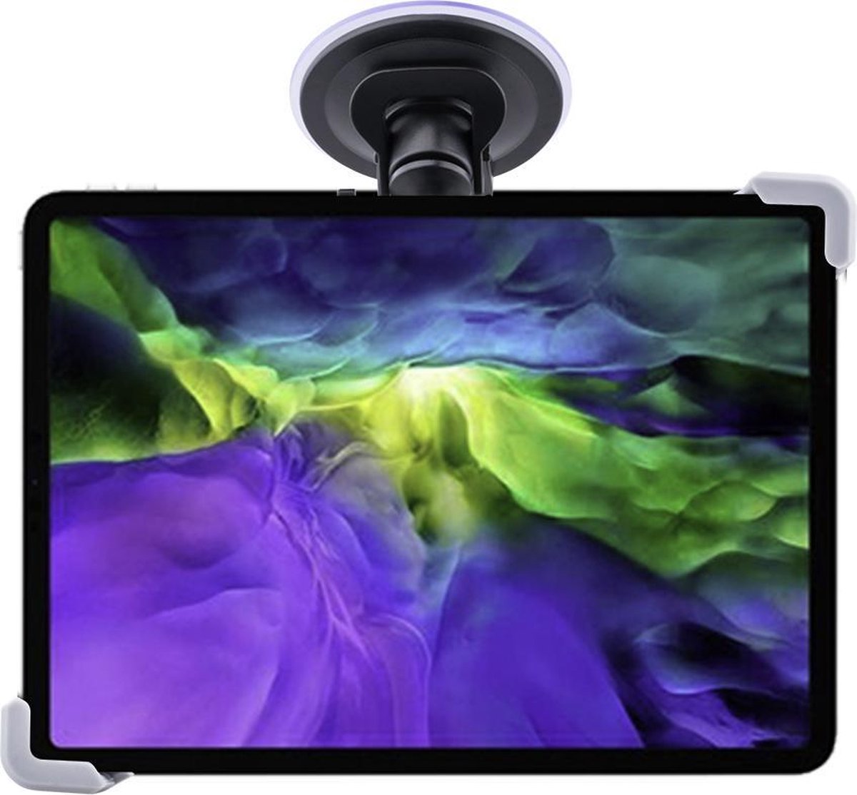 Shop4 - iPad Pro 11 (2022 / 2021 / 2020) Autohouder Raam Tablet Houder Zwart