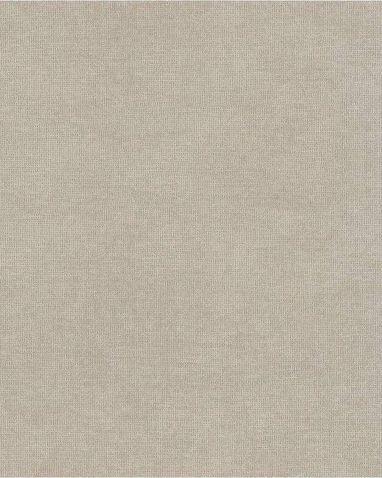 LINNENLOOK BEHANG | Basic Uni - Beige Grijs - A.S. Création Pure