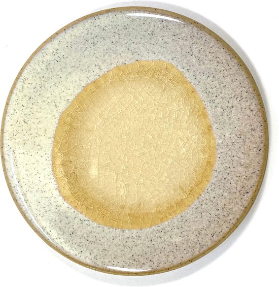 verschijnen ondergronds landelijk Lucy's Living Luxe keramische onderzetter JO beige – ø11 cm – aardewerk-  ronde... | bol.com