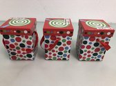 Verpakkingsdoosjes met stippen ( 3 stuks )