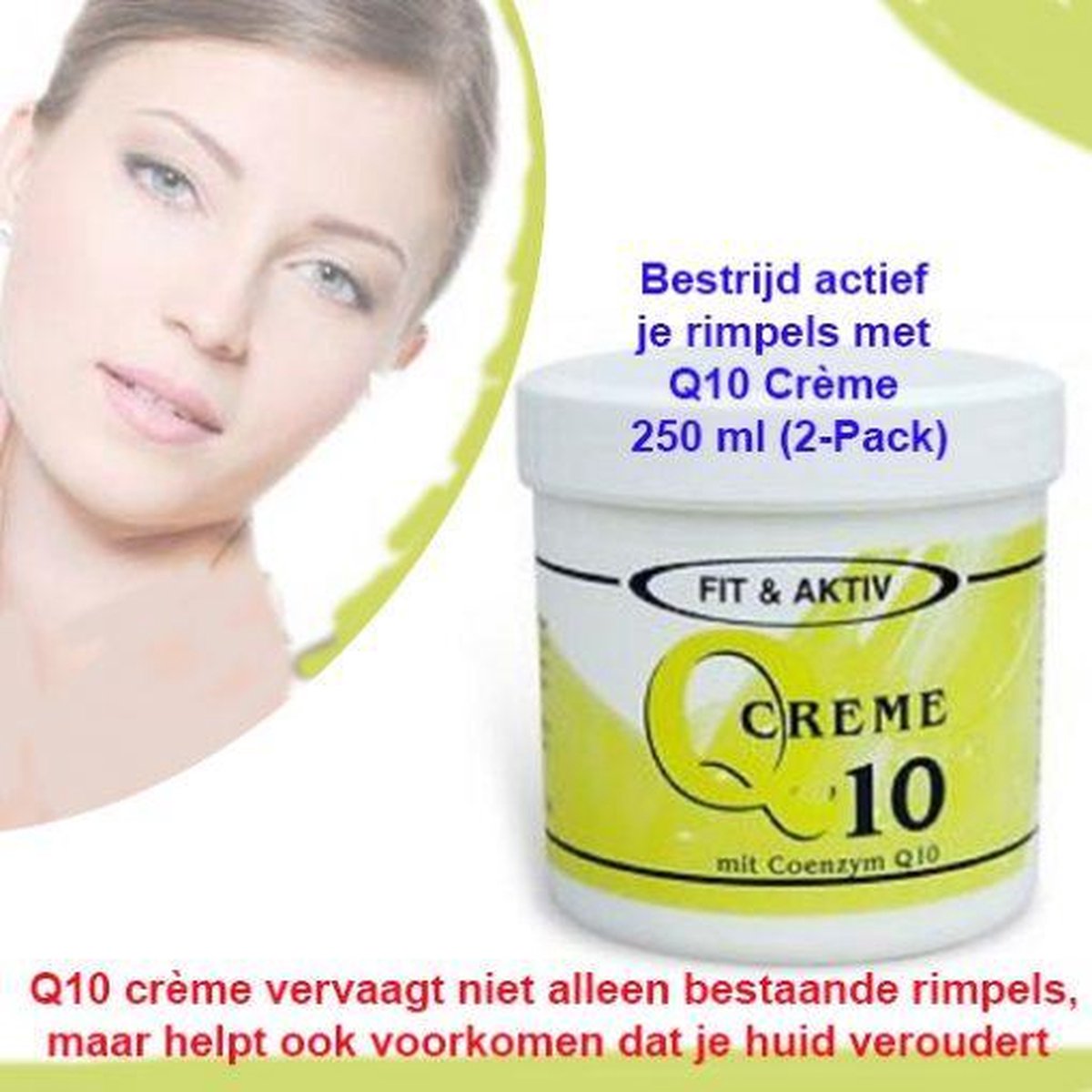 2-Pack Bestrijd actief je rimpels met Q10 Crème