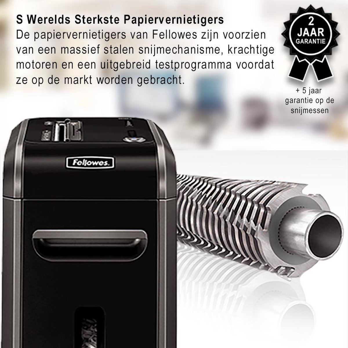 Fellowes papierversnipperaar 99Ci snippers P4, 18 vel, zwart thumbnail 3