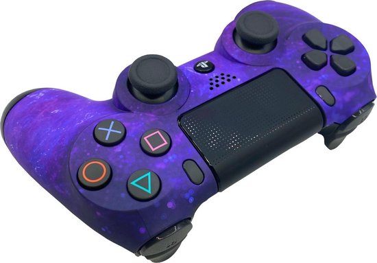CS Draadloze Controller voor PS4 Dark Galaxy Custom - Merkloos