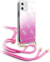 iPhone 11/XR Backcase hoesje - Guess - Effen Roze - TPU (Zacht)