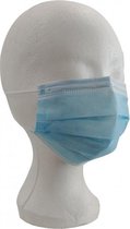 Mondmaskers / Mondkapjes - Type IIR (2R) - 50 Stuks - 3laags - Spat Waterdicht - Dispenser Doos - Gecertificeerd - Blauw - Hoogste Kwaliteit