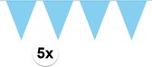 Slinger Vlaggenlijn Baby Blauw 50 Meter Verjaardag Slinger Voor Binnen En Buiten