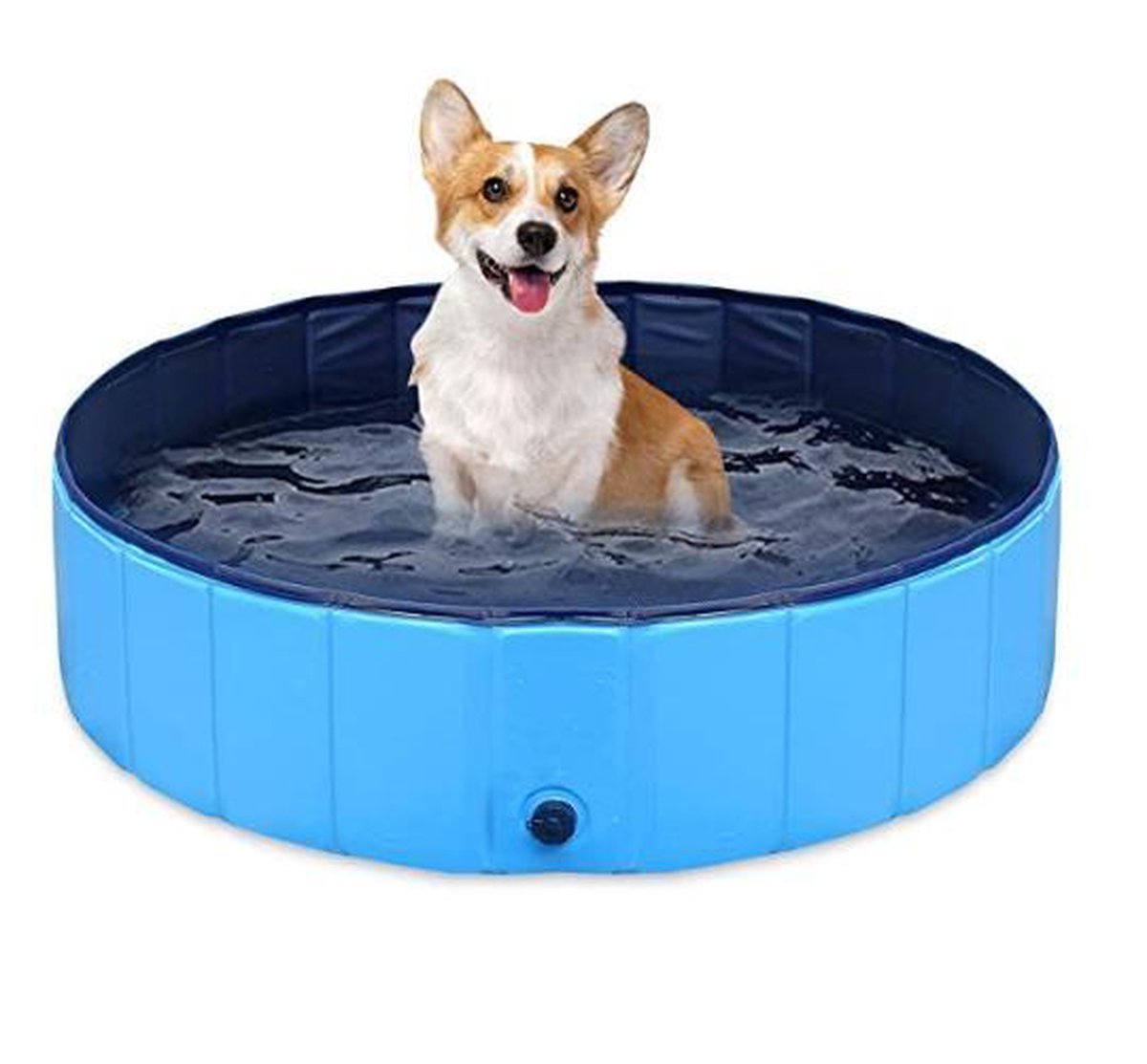 Dog Pool | Zwembad voor Honden | Hondenzwembad | Opvouwbaar | Puppy | Kitten |Kat | Huisdier  | Blauw thumbnail 4