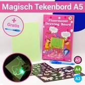Magisch Tekenbord Kinderen "A5" - Speelgoed Meisjes - Tekentablet - Tekenen met Licht - Gratis Pen