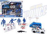 Politie speelfiguren set - Police City Hero - speelgoed politie set 11 stuks