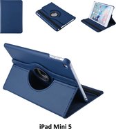 Apple iPad Mini 5 Blauw 360 graden draaibare hoes - Book Case Tablethoes