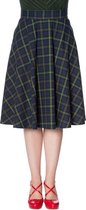 Dancing Days Rok -L- MRS CLAUSE PLEATED Groen