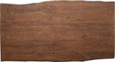 Tafelblad Live-Edge tafel 260x100x5,5 acacia bruin massief houten blad