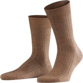 FALKE Bristol Pure HerenSok 14415 - Bruin 5410 nutmeg mel Heren - 47-48