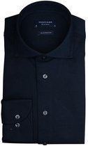 Profuomo - Knitted Jersey Overhemd Navy - 43 - Heren - Slim-fit
