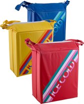 Koelbox - frigobox - koeltas " OLD SCHOOL " - 3 stuks - 3 verschillende kleuren