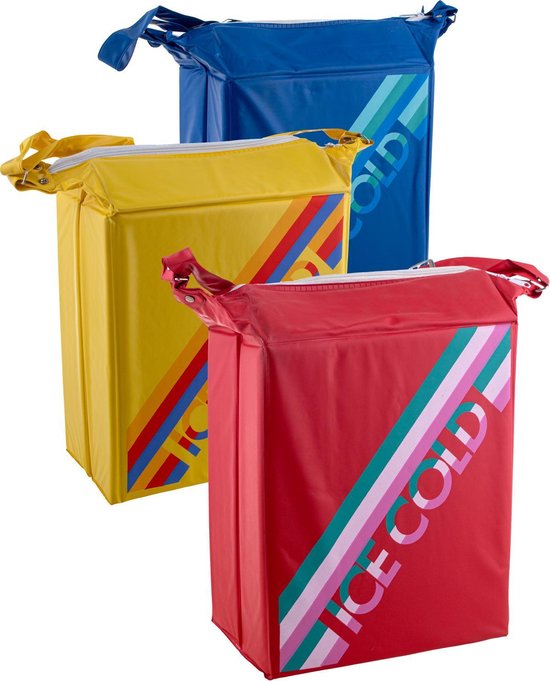 Gearceerd Legende herten Koelbox - frigobox - koeltas " OLD SCHOOL " - 3 stuks - 3 verschillende  kleuren | bol.com