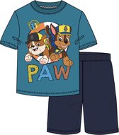 Paw Patrol pyjama - groen - blauw - maat 128 / 8 jaar
