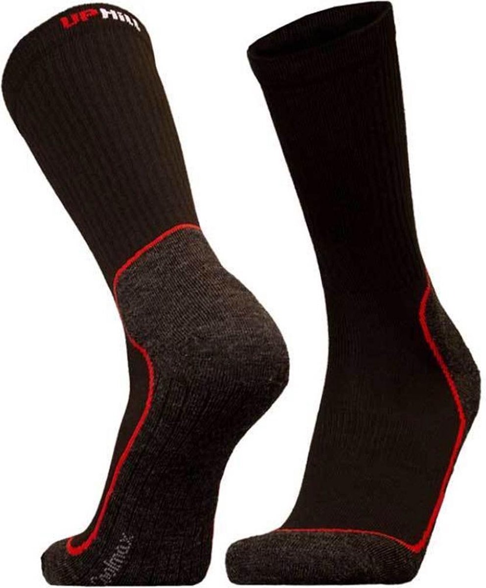 UphillSport 3-Pack Trekking Hikingsokken Coolmax Drytech Vierlaags Heren Dames – 35-38 8385 Zwart