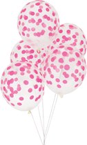 Ballonnen - Bollen donker roze - set 5 - My Little Day - 30cm - geboorte - meisje