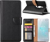 Bookcase Geschikt voor: Sony Xperia XZ2 Premium - Zwart - portemonee hoesje
