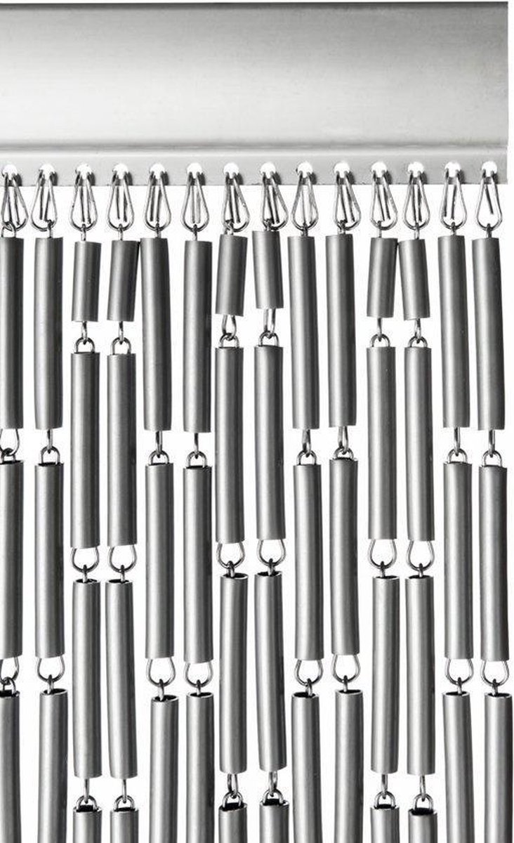 Wicotex - Vliegengordijn Tubes - 90x210 cm – Grijs
