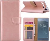 Sony Xperia XZ1 - Bookcase Rose Goud - portemonee hoesje