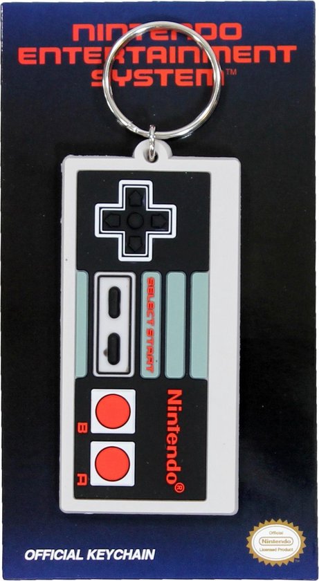 Sleutelhanger - Nintendo: NES controller - rubber - metalen ring - Nintendo