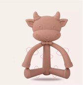 Baby Koe Siliconen - Stretch koe- Hand oog coordinatie (bruin) NU TIJDELIJK 1+1 GRATIS