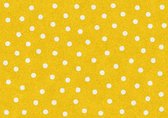 Mat, Vloermat, Vloerkleed, Tapijt, Kind - Kinderkamer Yellow Dots - Wasbaar - Antislip - 85 x 60 cm