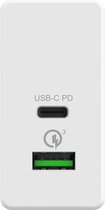 Celly - Adapter 45W Type C en usb - Duo Adapter USB C