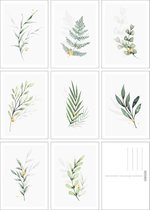 Fabrikten Ansichtkaarten - Set - Botanisch Goud - 8 stuks A6