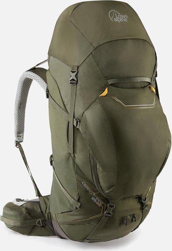 Lowe Alpine Cerro Torre 65:85l backpack heren - Dark Olive - M/L