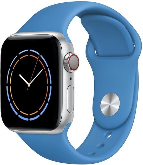 Bol Com Iwatch Bandje Pacific 42 44 Mm Helder Blauw Apple Watch Sportbandje Blauw