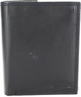 Portemonnee Heren Massi Milliano leder 8,5x2x10cm (14382-6) - zwart