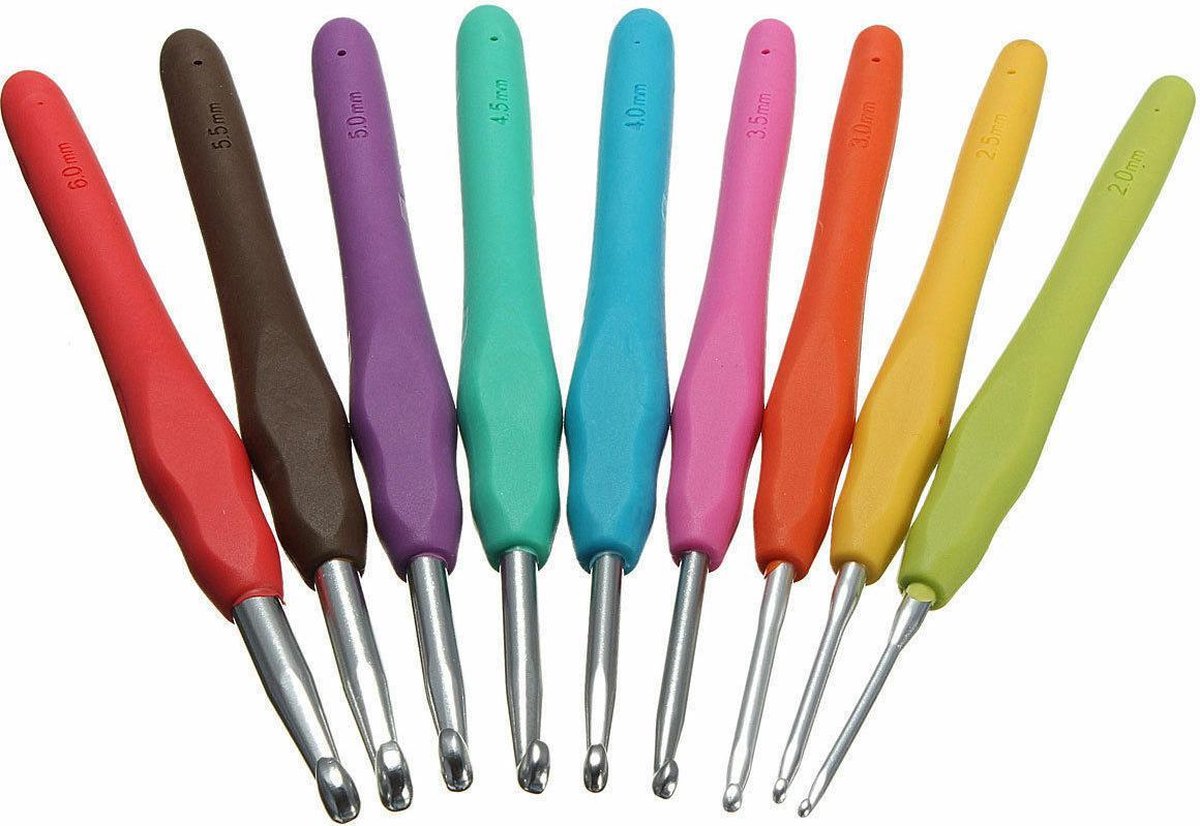 8delige haaknaaldenset Haaknaalden Haaknaalden voor mooie Crochet Patronen Able...