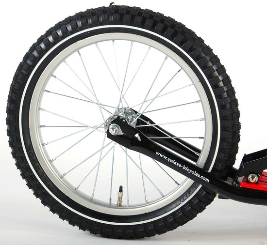 Volare Step - Jongens en Meisjes - 16 inch - Zwart/Rood van Volare — afbeelding 5