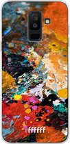 6F hoesje - geschikt voor Samsung Galaxy A6 Plus (2018) -  Transparant TPU Case - Colourful Palette #ffffff