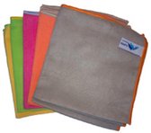 Flipper - 10 x Microvezeldoek in 5 kleuren - 35 x 35 cm - Suede - Extra zachte doek