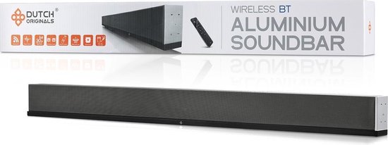 Aluminium-look Bluetooth Soundbar Dutch Originals - 90 cm breed