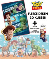 Toy Story Combo Set fleece deken + kussen Gratis set van kousjes maat 27/30