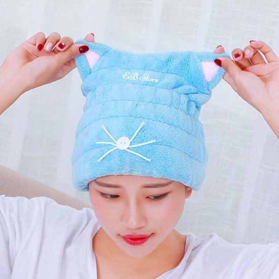 Microvezel Handdoek Haar - Haardroger - Microfiber Haar Handdoek - Blauw -  Sneldrogend... | bol.com