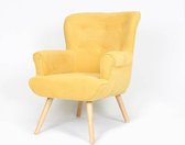 Sortio Home - Fauteuil Pinto - Geel - Stof
