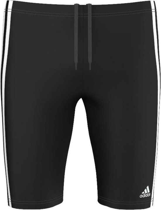 Adidas jammer zwembroek in de kleur zwart/wit.
