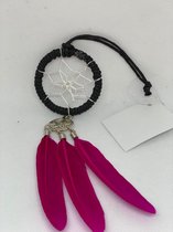 Mini dromenvanger - Indiaanse Dromen Vanger - Dream Catcher Klein – Roze