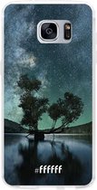 Samsung Galaxy S7 Edge Hoesje Transparant TPU Case - Space Tree #ffffff