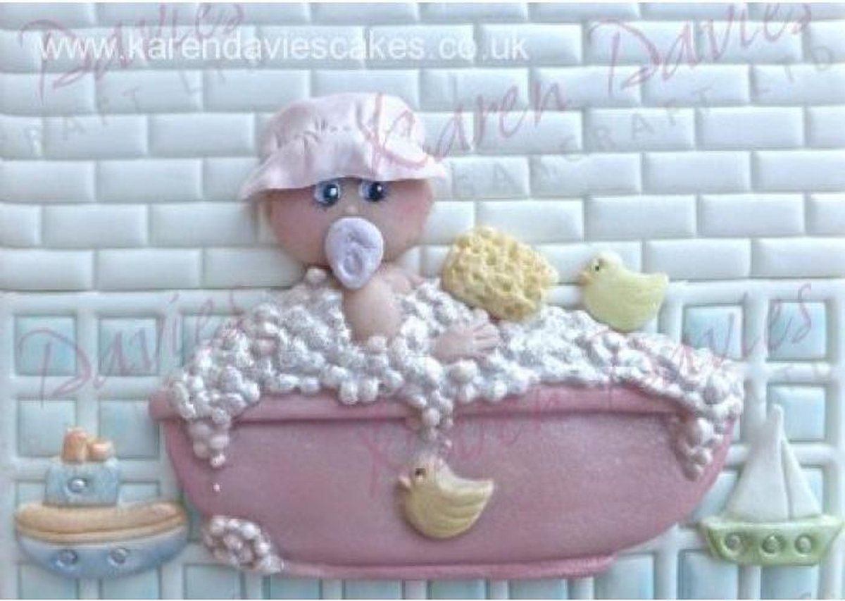 Karen Davies Baby in the Bath Silicone Mould