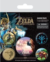 The Legend of ZELDA - Breath of the Wild - Button - Pack 6 Badges - The Climb