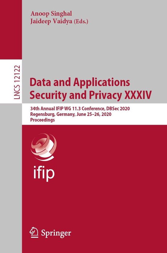 Springer Nature Proceedings Computer Science - Data and Appl ... - cover