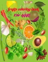 fruits coloring book for adult