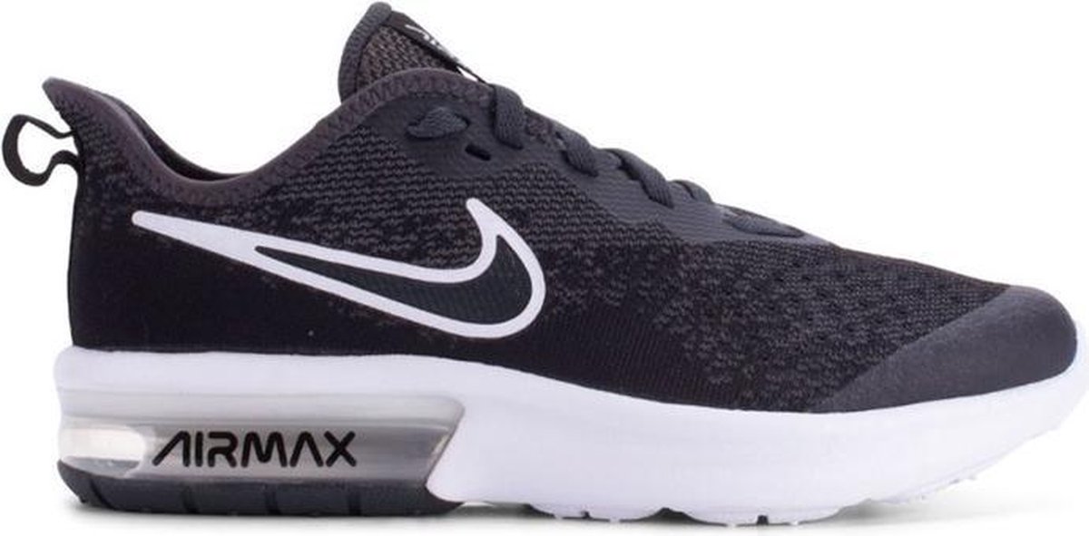 Nike Air Max Sequent 4 EP (GS) sneakers jongens zwart/wit | bol.com